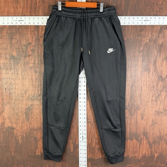 Nike Tribute Jogger Pants Swoosh High-Rise Pockets Drawstring Mens Medium GUC - Picture 1 of 12